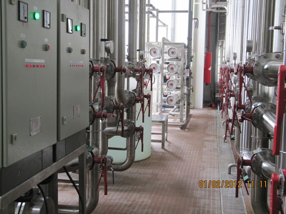 飲料(liao)廠(chang)20m3ph純水係(xi)統(tong)