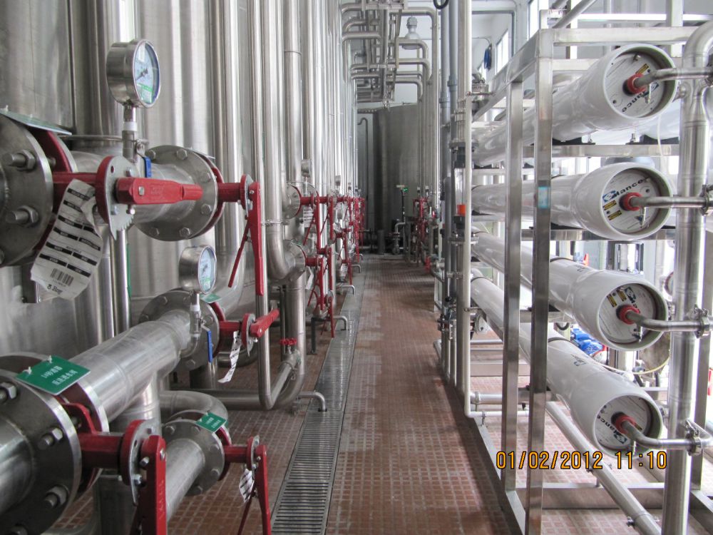 飲(yin)料廠(chang)20m3ph純水係統
